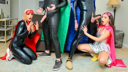 Hime Marie, Sophia West - When My Swap Family Does A Super Hero Event